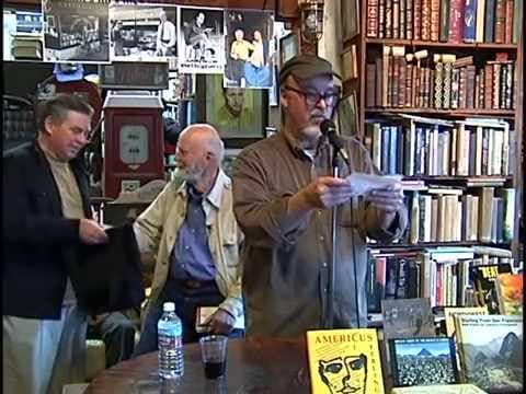 Ferlinghetti reads at a La Jolla bookshop
