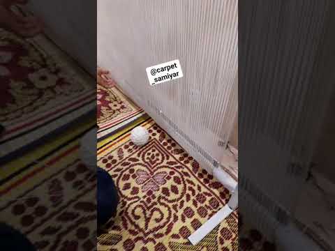 آموزش نوع ساده زنجیره ساده#گلیم#زنجیره_ساده #آموزش#گلیم_کرباس carpet_samiyar@