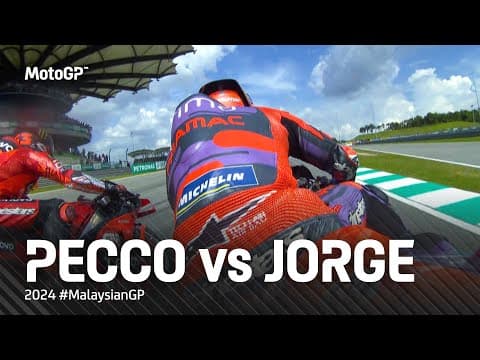 Bagnaia 🆚 Martin from their onboard! 💯 | 2024 #MalaysianGP