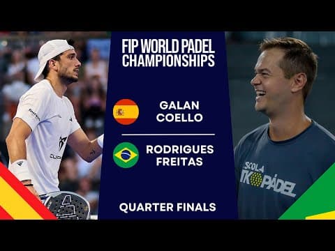 NO CHANCE! | Galan/Coello VS Rodrigues/Freitas | FIP WORLD PADEL CHAMPIONSHIPS 2024