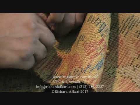 16th Century Cairene Carpet conservation process, Richard Afkari (1)