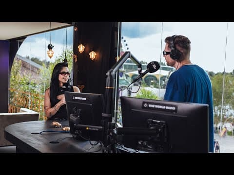 Mariana Bo at the One World Radio studio | Tomorrowland Belgium 2024