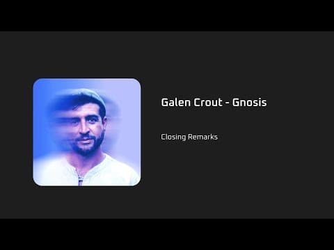 Closing Remarks - Galen Crout