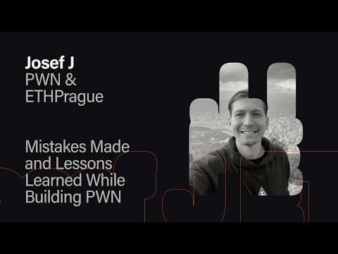 Mistakes made and Lessons Learned While Building PWN - Josef J
