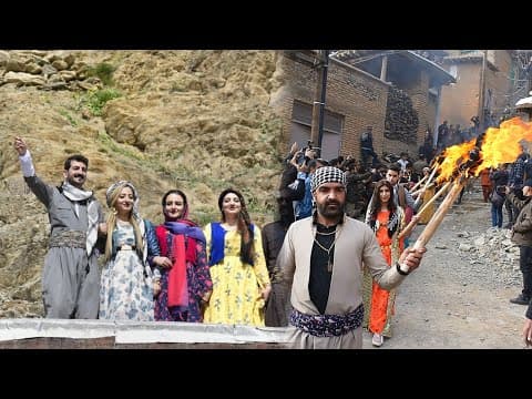 IRAN Nowruz 1401 Celebration in a Kurdish Village | Persian New Year in Countryside
