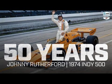 Celebrating 50th anniversary of Johnny Rutherford's 1974 Indy 500 victory with McLaren | INDYCAR