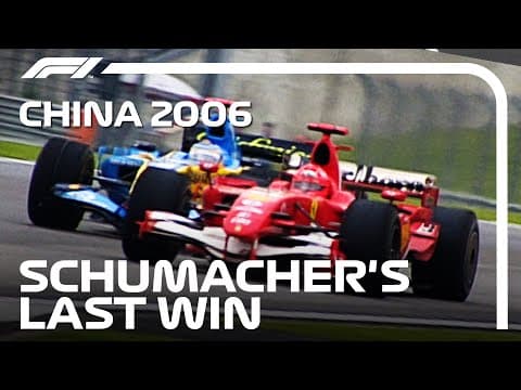 Michael Schumacher's 91st And Final Win | 2006 Chinese Grand Prix Highlights