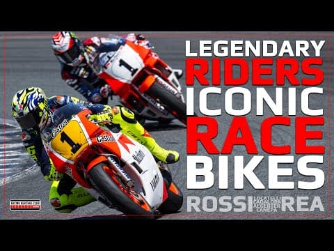 Rossi and Rea Ride YZR500 Grand Prix Bikes at Jerez YRHC Event