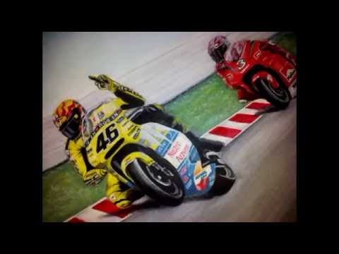 Epic Valentino Rossi vs Biaggi Middle Finger incident