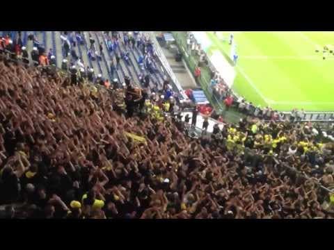 Schalke 1-3 BVB, Dortmund away end