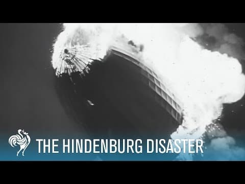 Hindenburg Disaster: Real Zeppelin Explosion Footage (1937)