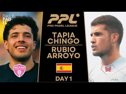 EXPLOSIVE DUO | Tapia & Chingotto VS Rubio & Arroyo | PRO PADEL LEAGUE SAN SEBASTIAN |…