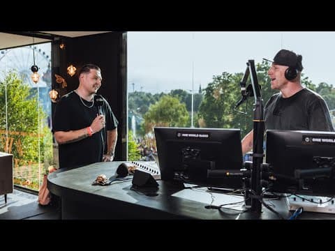 John Newman at the One World Radio studio I Tomorrowland Belgium 2024