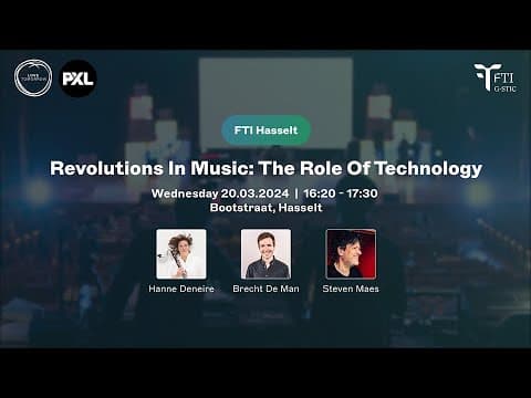 Power of Music panel: AI, Immersive Technologies and Music Education (Live at FTI Hasselt 2024)