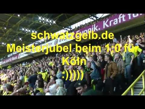 Title-clinching celebrations on the terrace, BVB v 1. FC Nürnberg