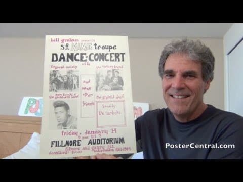 S.F. Mime Troupe Concert Poster 1966 — Bill Graham & the Grateful Dead
