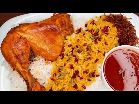آموزش خوشمزه ترین زرشک پلو با مرغ مجلسیIranian Barberry Rice With Chicken(Zereshkpolo)Recipe-Eng Sub