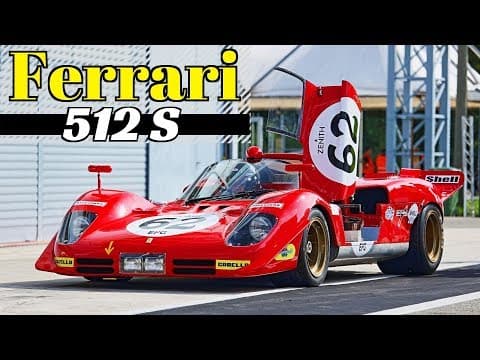 1970 Ferrari 512 S (#1004) ex Jacky Ickx - 550Hp V12 N/A Engine - Monza Historic 2019 by Peter Auto