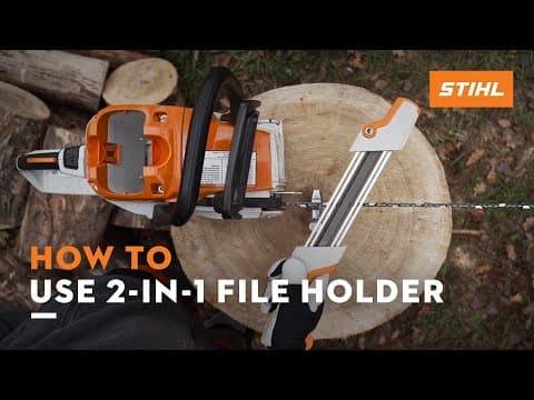 How to efficiently sharpen saw chains | STIHL Tutorial