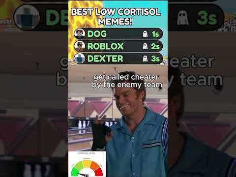 The "low cortisol" meme format