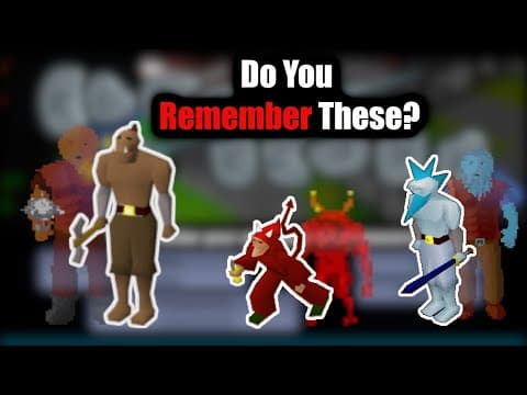 The monster models of early RuneScape