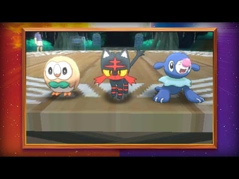 Sun & Moon starters revealed — Rowlet, Litten, Popplio