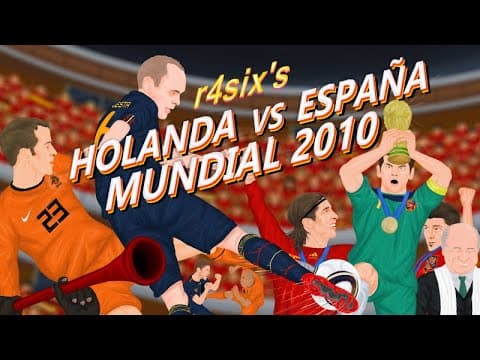 Parodia animada del Mundial de España 2010 contra Holanda