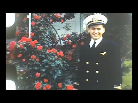 1945 Kodachrome Color WWII Officer Home on Leave, Amarillo Texas, July 4th 1945