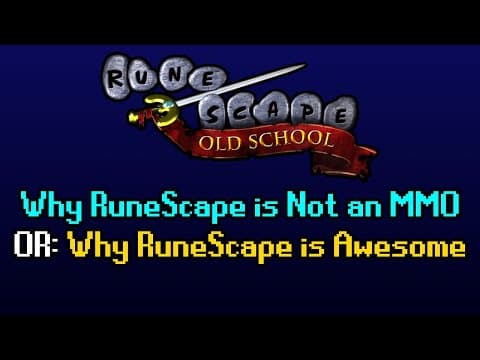 Why RuneScape is not really an MMO