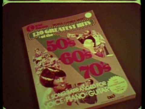K-tel "120 Greatest hits of the 50's. 60's, 70's" commercial