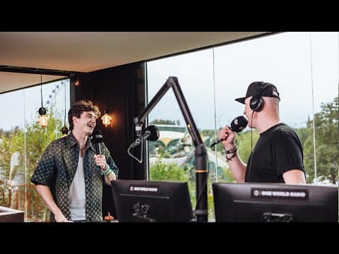 Henri PFR at the One World Radio studio | Tomorrowland Belgium 2024