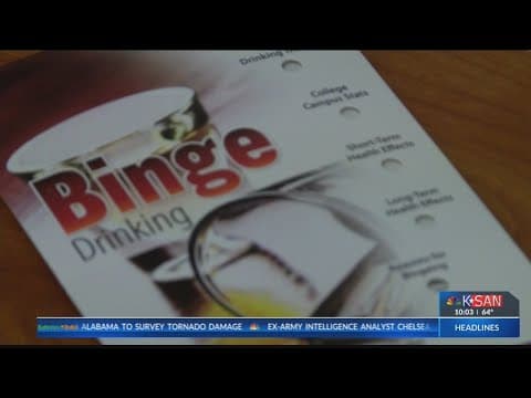 A local station's drinking warning