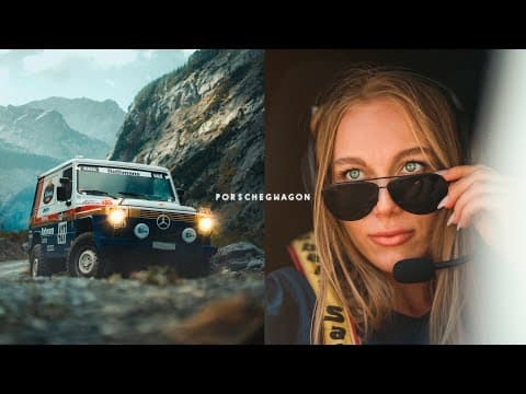 A recreation of the Paris-Dakar Porsche support G-Wagen
