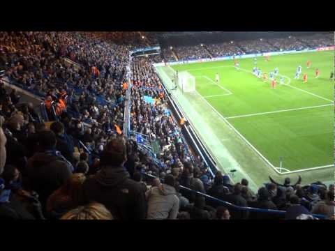 Chelsea - Genk: sfeer Genk fans (Champions League 2011)
