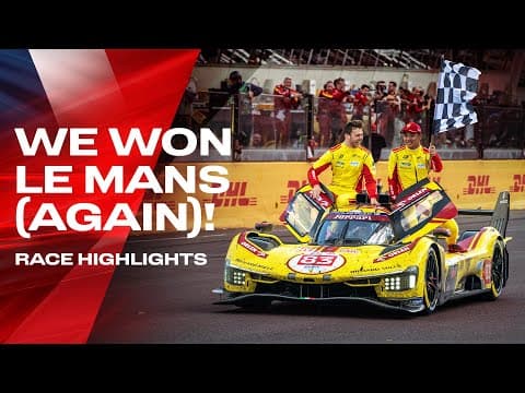 Ferrari Triumphs at Le Mans | Third Victory in a Row! | WEC Race Highlights