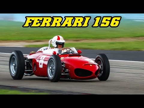 1961 FERRARI 156 Sharknose replica on track.