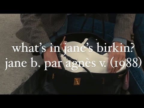 what's in jane's birkin? - jane b. par agnès v. 1988
