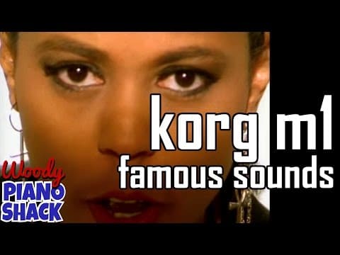 The Korg M1 piano and organ presets behind house