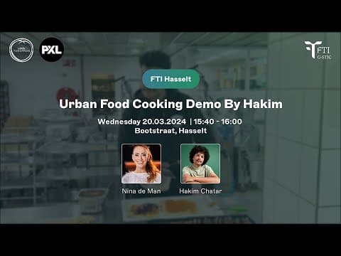 Urban Food Cooking Demo: in Conversation with Hakim Chatar (Live at FTI Hasselt 2024)