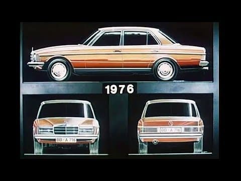 1976 Mercedes-Benz w123 development - design, testing, pre-production
