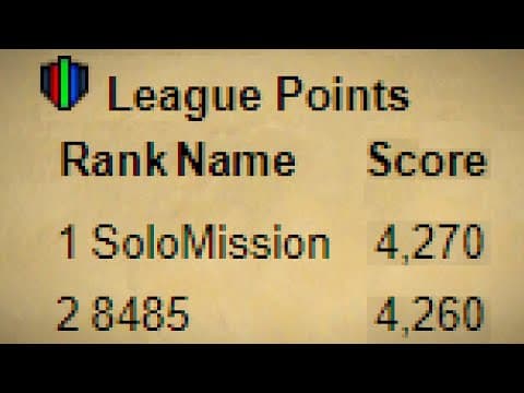 League launch day at the top of the hiscores
