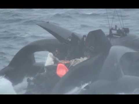 Space-age powerboat destroyed in Japan whaling clash