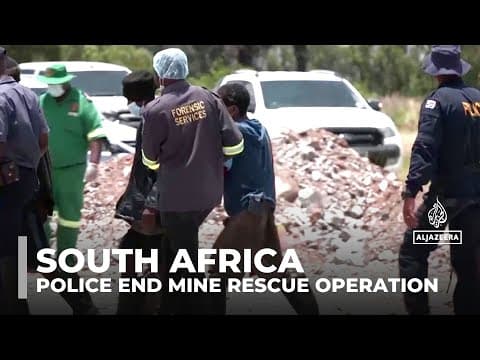 Police end the Stilfontein mine rescue with 78 dead