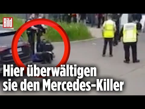 Festnahme im Video: Schüsse auf Mercedes-Gelände | Sindelfingen