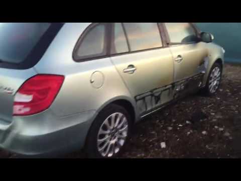Boomtown Fair 2016 - West Car Park Fire Aftermath - Car Graveyard