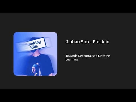 Towards Decentralised Machine Learning - Jiahao Sun