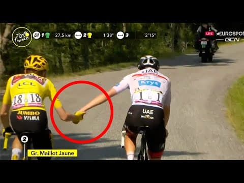 La plus belle image du Tour de France 2022 : Vingegaard attend Pogacar après sa chute