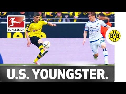 Pulisic's first Dortmund goal at 17