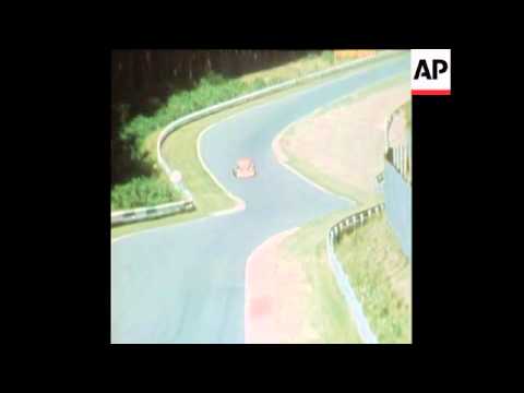 Niki Lauda's serious crash at the West German Grand Prix (1976 newsreel)