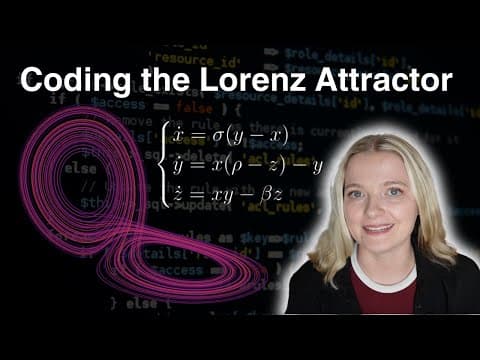 Lorenz Attractor Tutorial: Chaos Theory Visualization with Python (Google Colab)